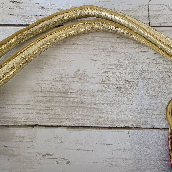 Vintage Y2K Rampage Burgundy Red Gold Tapestry Bag Purse Glam Regency Statement - Picture 6 of 9